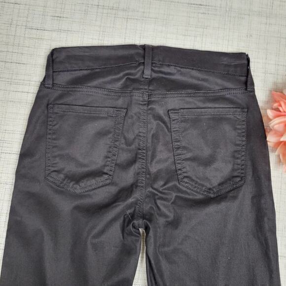 NWT Splendid High Waist Ankle Skinny Jeans Black Lace Hem 25 - Picture 3 of 7